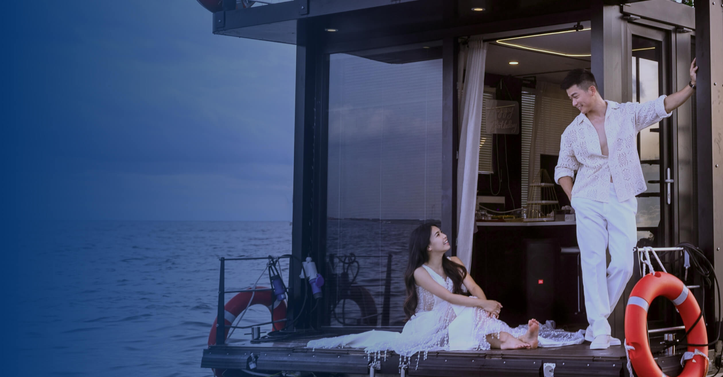 Image of couple on boat