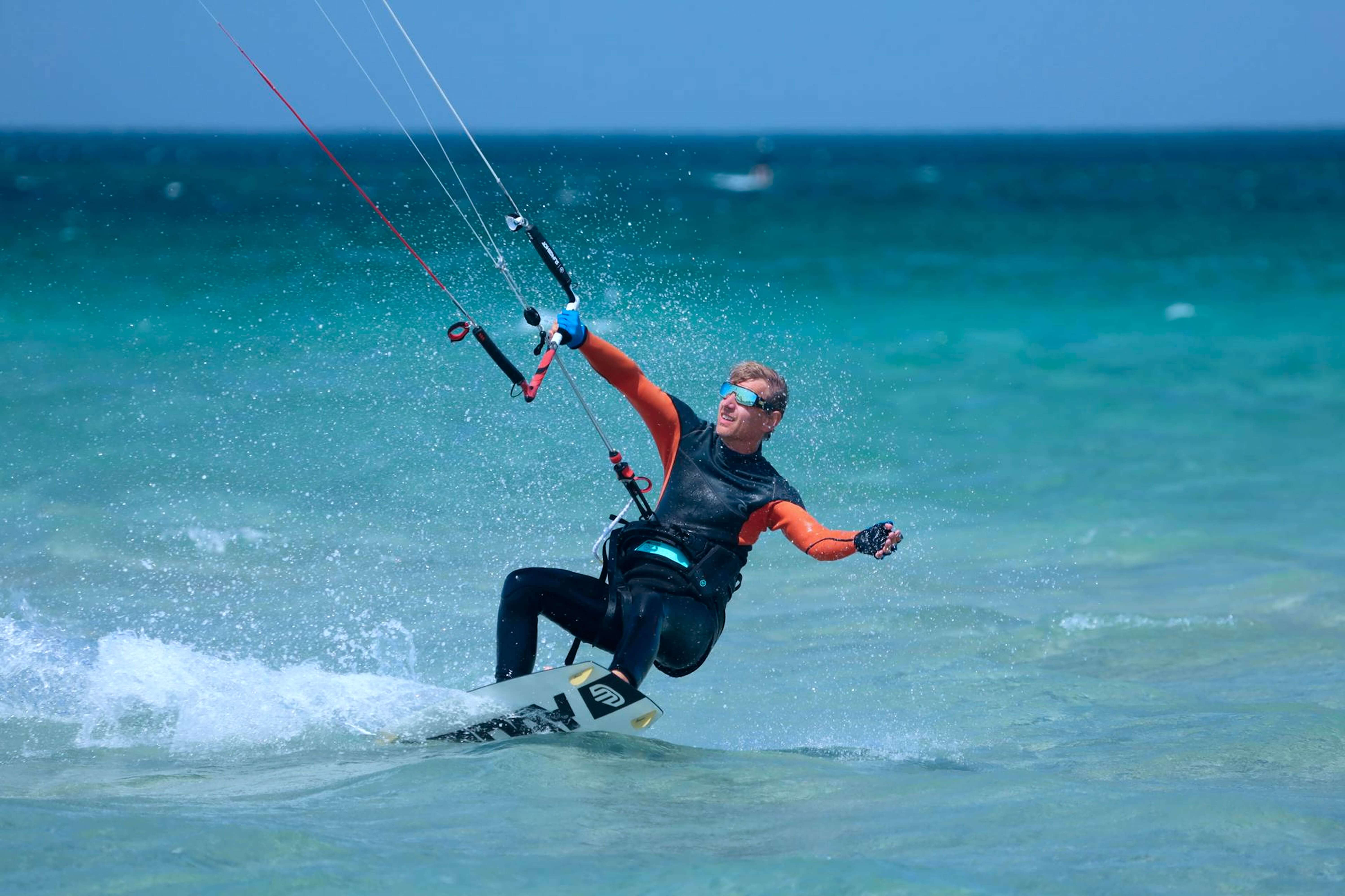 Image of kitesurfing